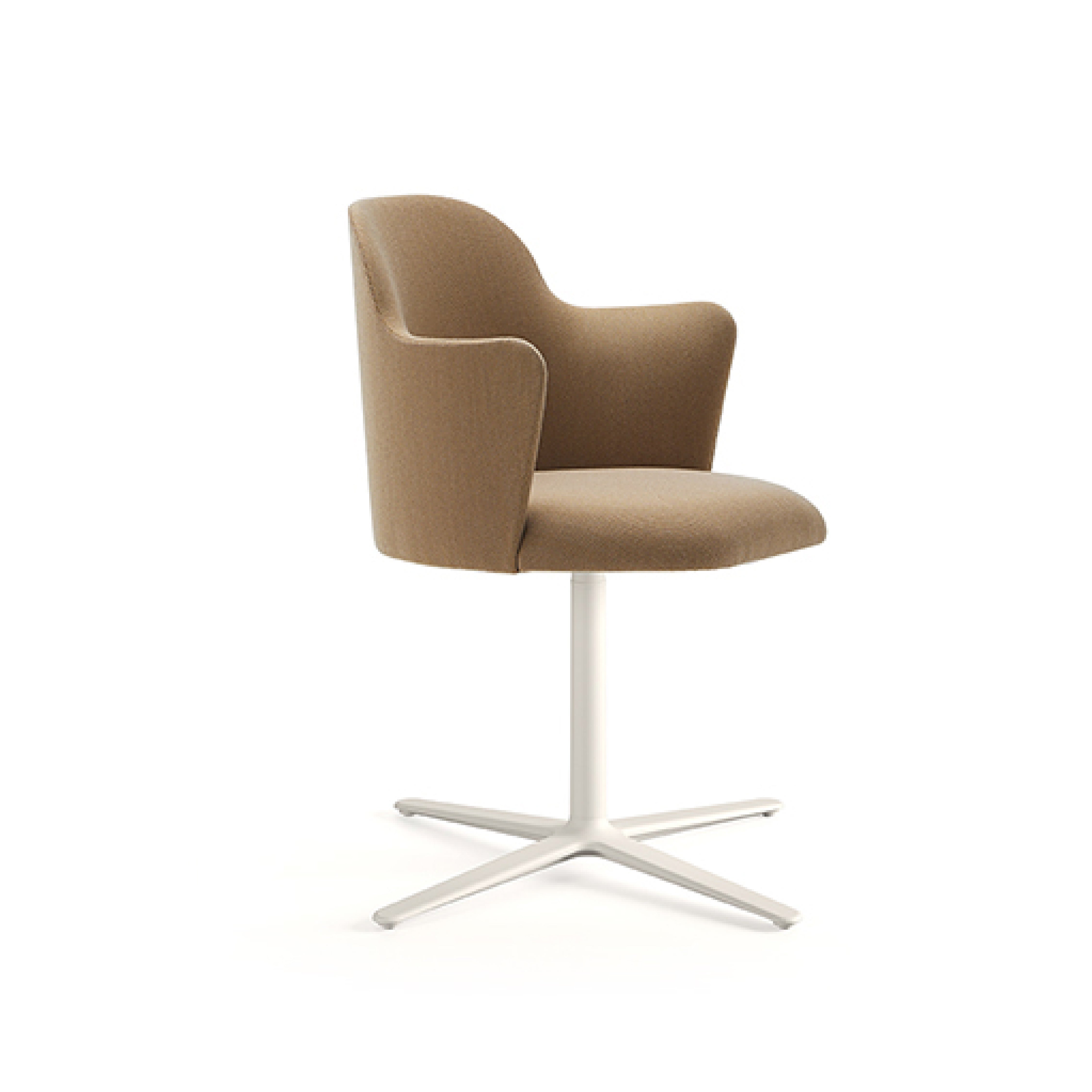 Aleta with Arms Flat Swivel Base