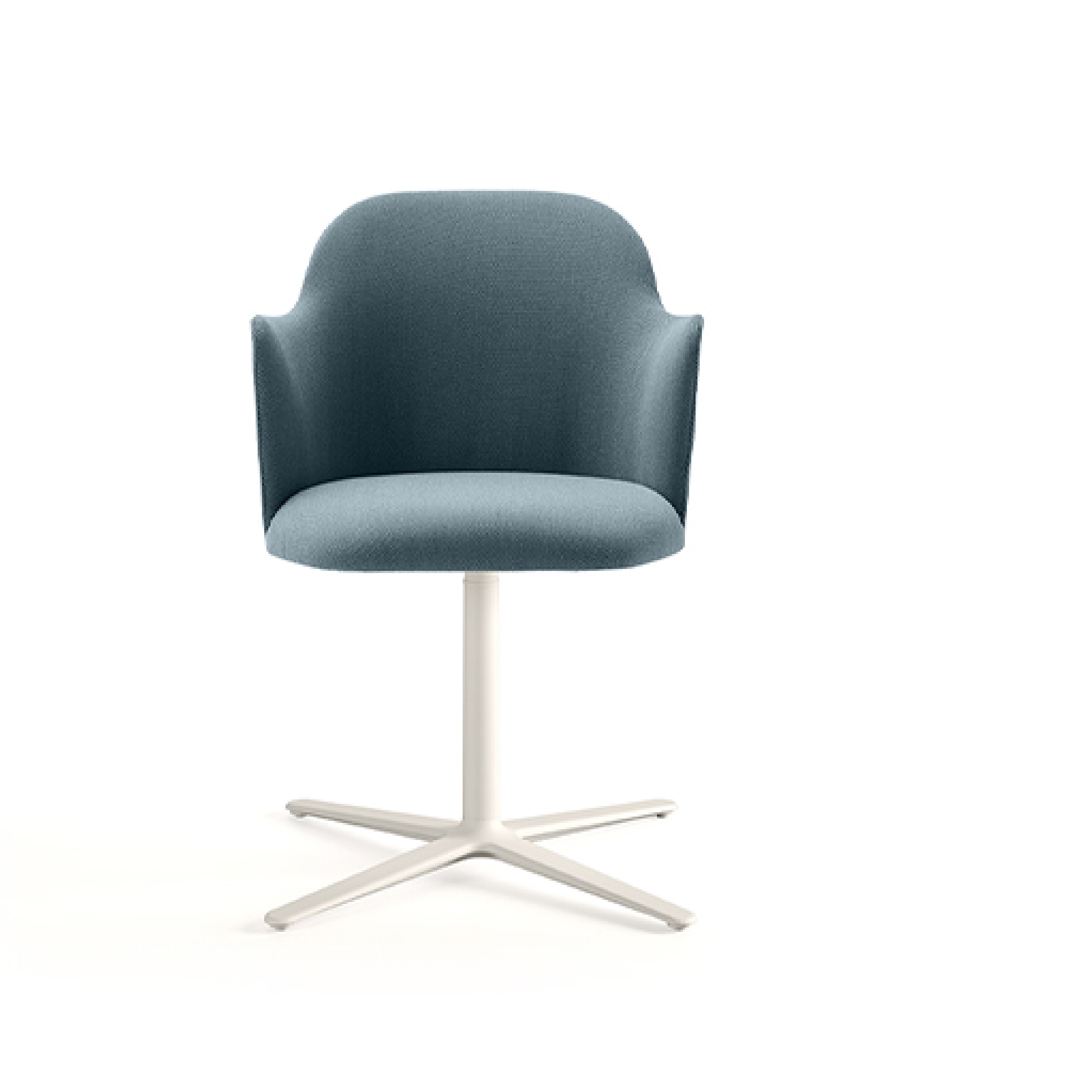 Aleta with Arms Flat Swivel Base